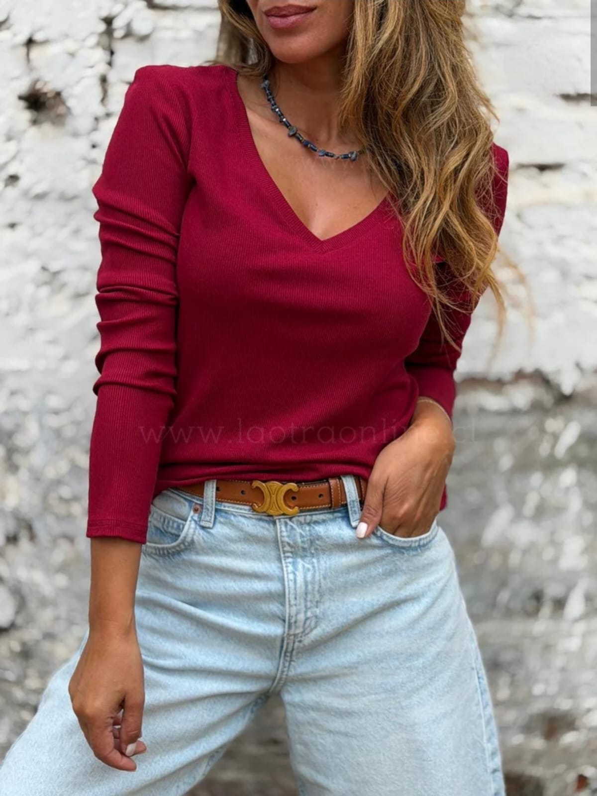 💐 HERMOSA POLERA CUELLO V 💐