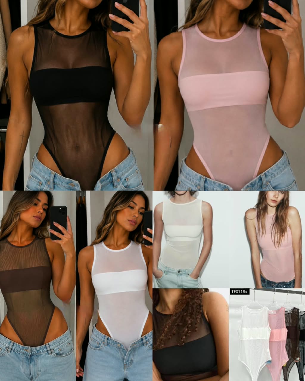 ✨🖤 BODY ESTILO ZARA MESH 🖤✨